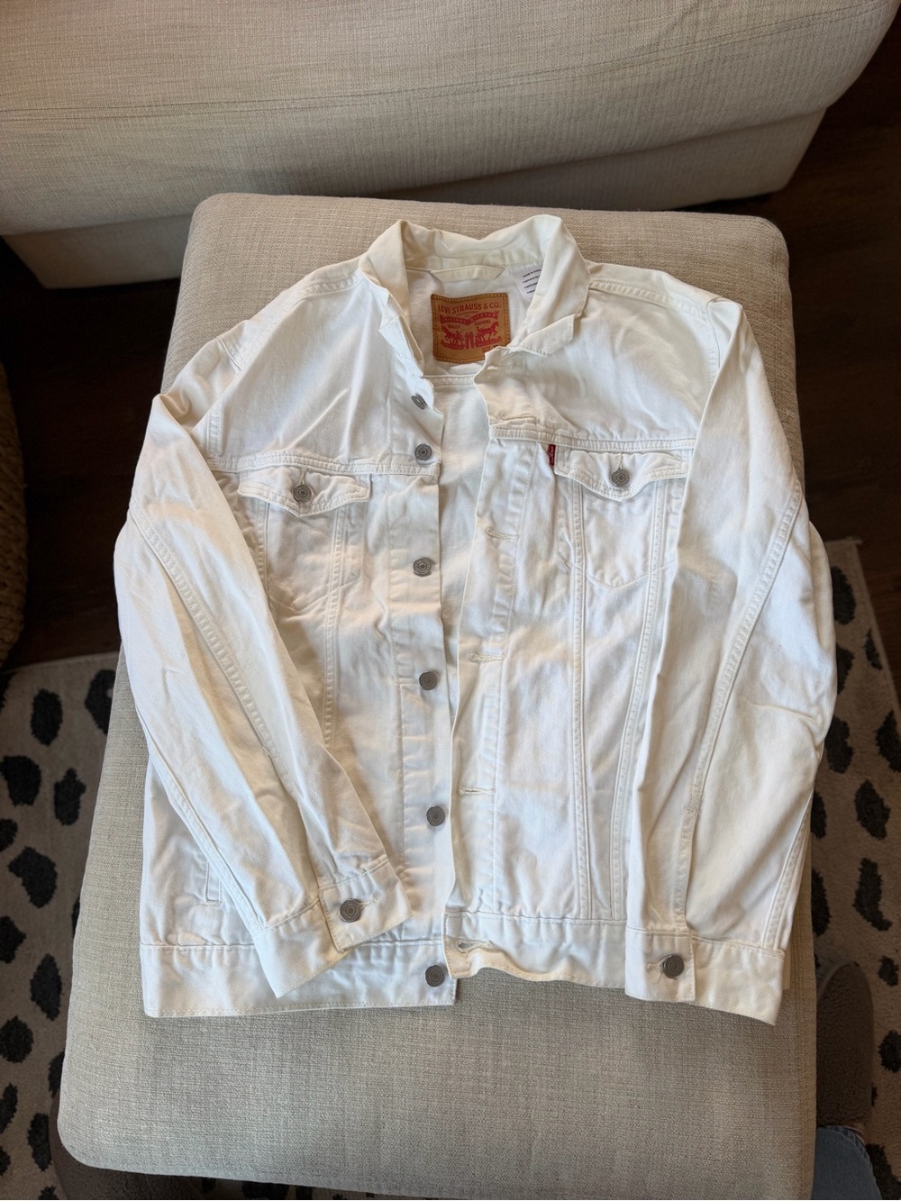 Levi's Kids Off-White Denim Jacket